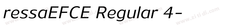 ressaEFCE Regular 4字体转换
